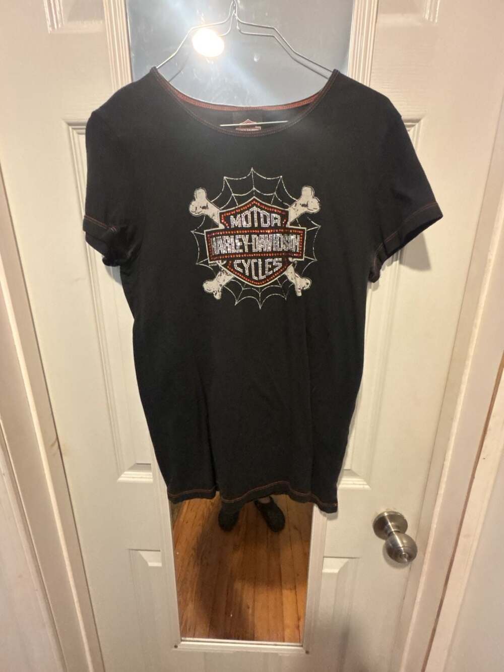 Harley-Davidson Las Vegas Rhinestone Graphic T-Shirt Size L